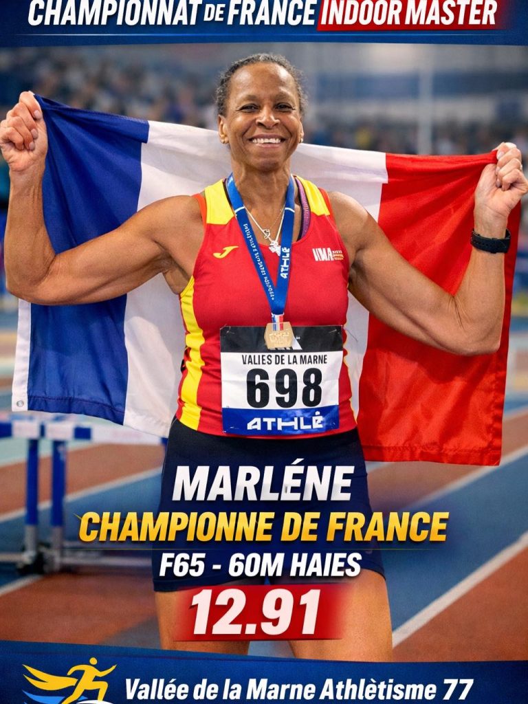 Marlène, Championne de France Masters F65